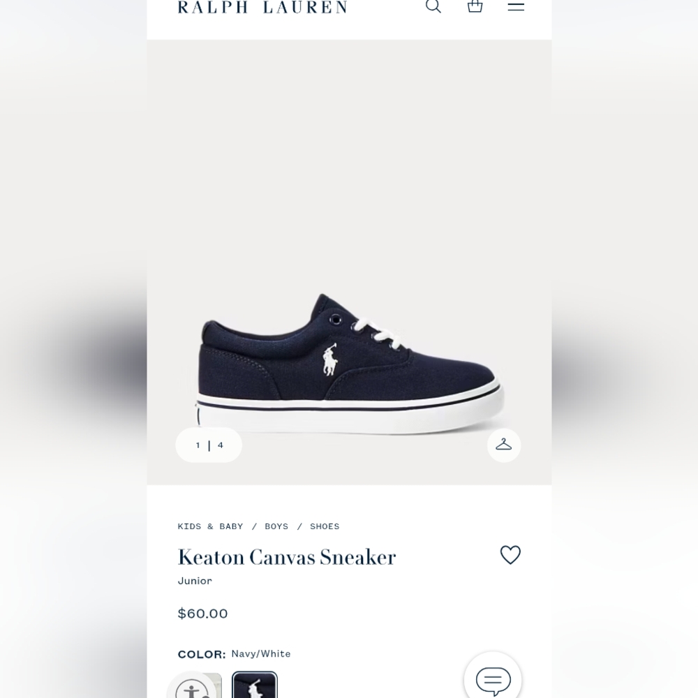 Ralph Lauren Polo Shoes Boys Size 4